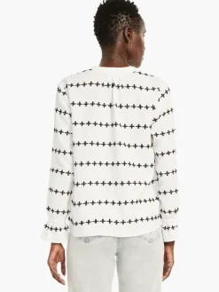 Best NIC+ZOE Plus One Top White Multi