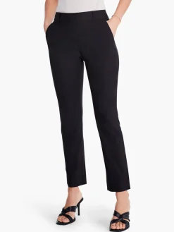 Discount NIC+ZOE Polished Wonderstretch Straight Ankle Pant Black Onyx