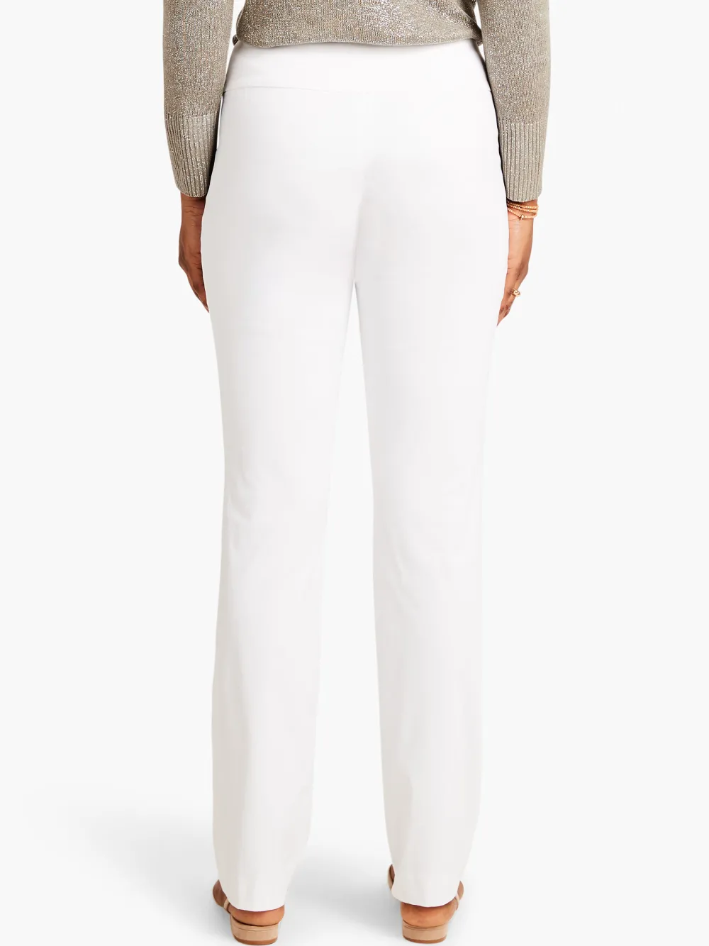 Cheap NIC+ZOE Polished Wonderstretch Straight Pant Paper White