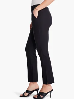 Discount NIC+ZOE Polished Wonderstretch Straight Ankle Pant Black Onyx