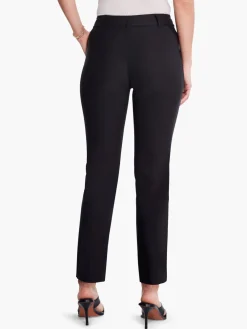 Cheap NIC+ZOE Polished Wonderstretch Straight Ankle Pant Black Onyx