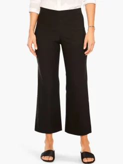Best NIC+ZOE Polished Wonderstretch Wide-Leg Crop Pant Black Onyx