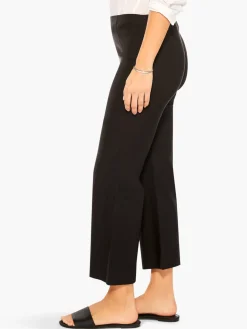 Flash Sale NIC+ZOE Polished Wonderstretch Wide-Leg Crop Pant Black Onyx
