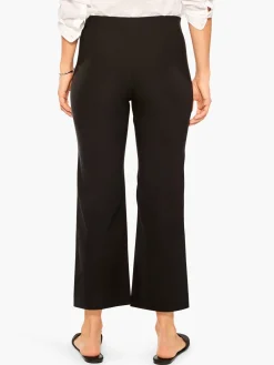 Flash Sale NIC+ZOE Polished Wonderstretch Wide-Leg Crop Pant Black Onyx