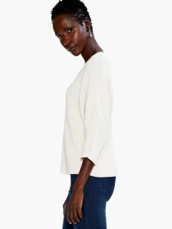 Clearance NIC+ZOE Relaxed Shaker Knit Sweater Canvas