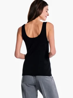 Cheap NIC+ZOE Rib Sweater Tank Black Onyx
