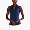 Flash Sale NIC+ZOE Ruffled Around Tank Dark Indigo
