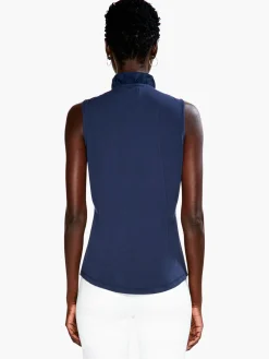 Flash Sale NIC+ZOE Ruffled Around Tank Dark Indigo