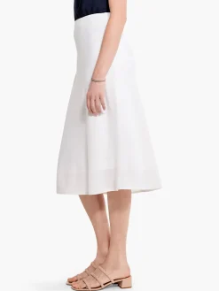 Online NIC+ZOE Rumba Linen Slip Skirt Paper White