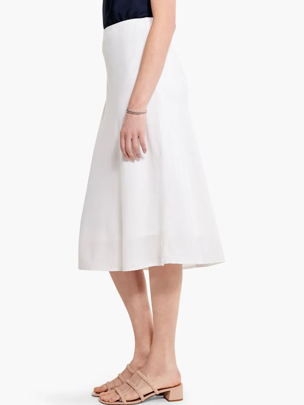 Online NIC+ZOE Rumba Linen Slip Skirt Paper White