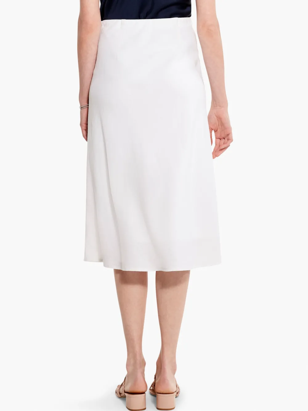 Online NIC+ZOE Rumba Linen Slip Skirt Paper White