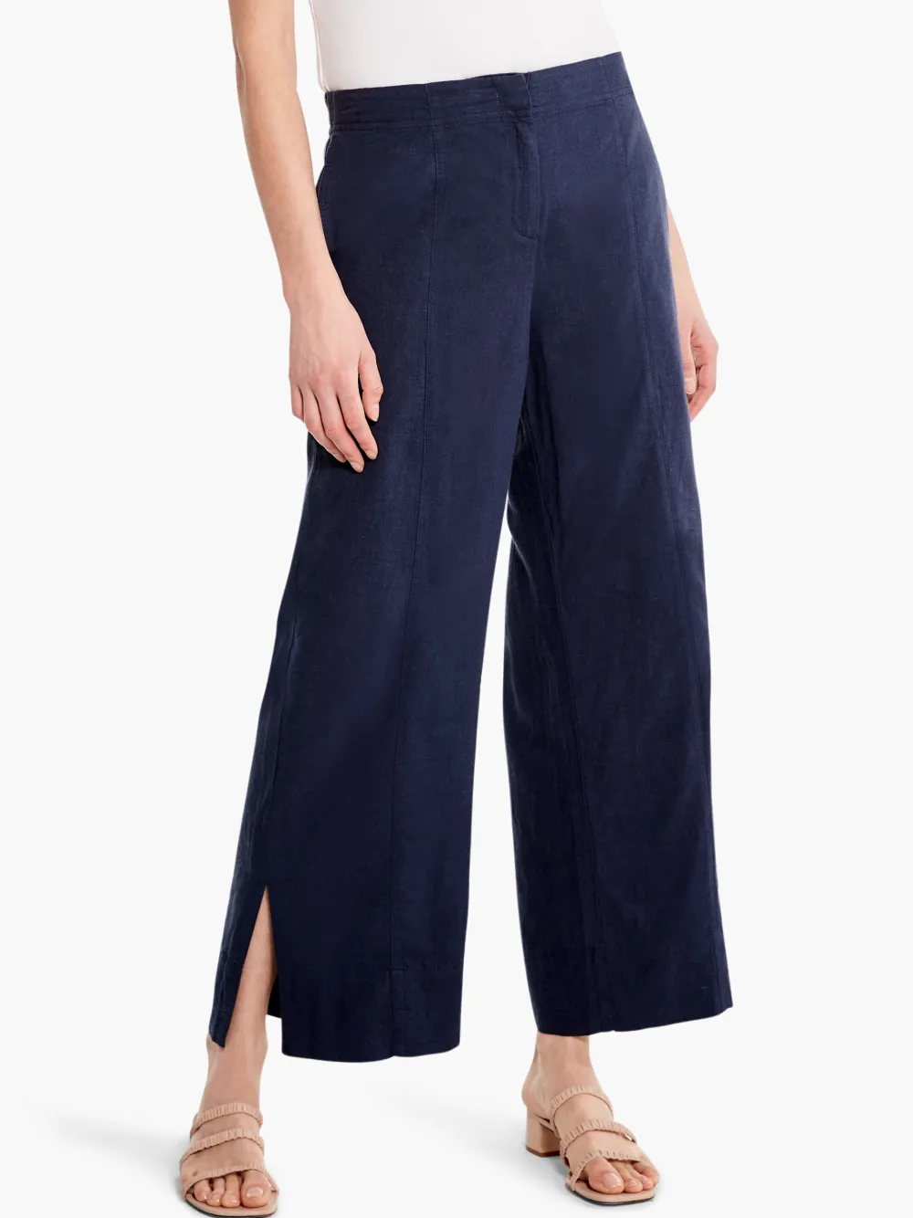 Clearance NIC+ZOE Rumba Park Wide-Leg Crop Pant Dark Indigo