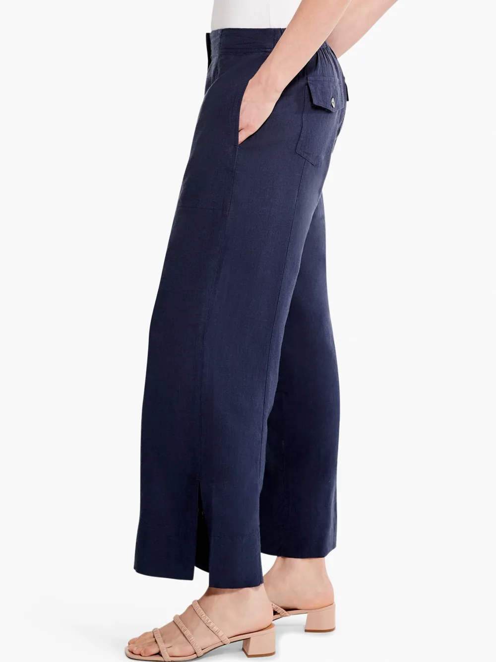 Clearance NIC+ZOE Rumba Park Wide-Leg Crop Pant Dark Indigo
