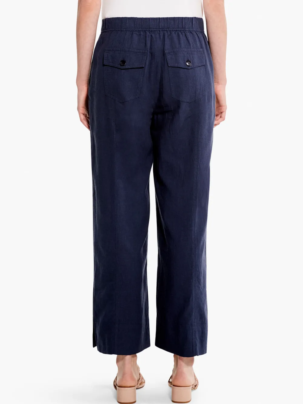Clearance NIC+ZOE Rumba Park Wide-Leg Crop Pant Dark Indigo