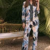 Sale NIC+ZOE Sapphire Shades Wide-Leg Pant Blue Multi