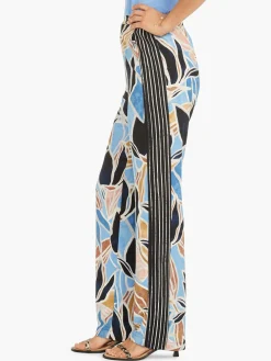 Sale NIC+ZOE Sapphire Shades Wide-Leg Pant Blue Multi