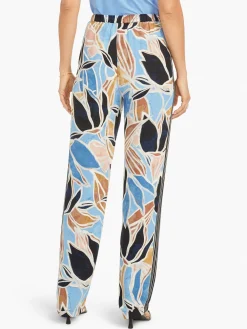 Sale NIC+ZOE Sapphire Shades Wide-Leg Pant Blue Multi