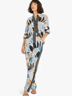 Sale NIC+ZOE Sapphire Shades Wide-Leg Pant Blue Multi