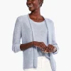 Best Sale NIC+ZOE Sequin Cardigan Blue Glacier