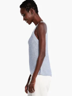 Hot NIC+ZOE Sequin Tank Blue Glacier