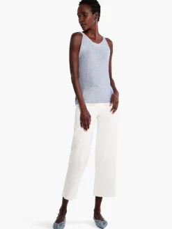 Hot NIC+ZOE Sequin Tank Blue Glacier