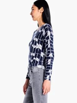 Fashion NIC+ZOE Shape Shift Sweater Indigo Multi
