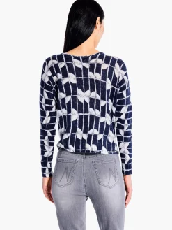Best Sale NIC+ZOE Shape Shift Sweater Indigo Multi