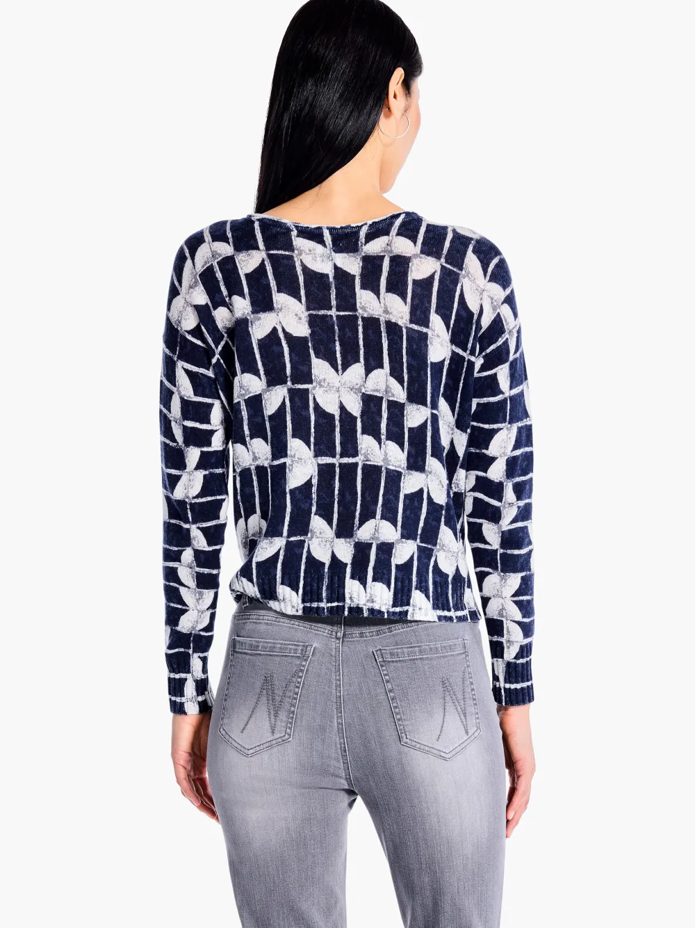 Best Sale NIC+ZOE Shape Shift Sweater Indigo Multi