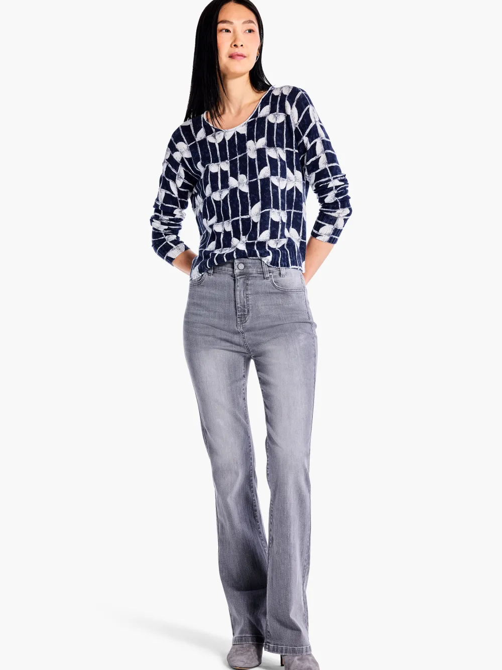 Best Sale NIC+ZOE Shape Shift Sweater Indigo Multi