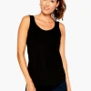 Store NIC+ZOE Shirt Tail Perfect Tank Black Onyx