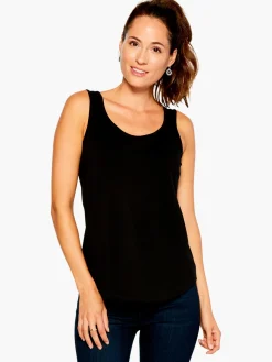 Hot NIC+ZOE Shirt Tail Perfect Tank Black Onyx