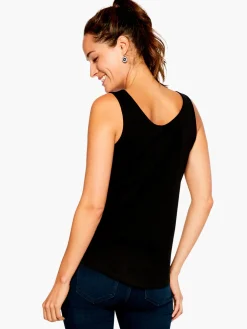 Best NIC+ZOE Shirt Tail Perfect Tank Black Onyx