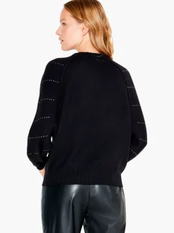 Shop NIC+ZOE Shooting Stars Sweater Black Onyx
