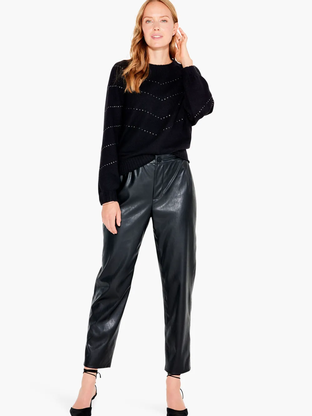 Shop NIC+ZOE Shooting Stars Sweater Black Onyx