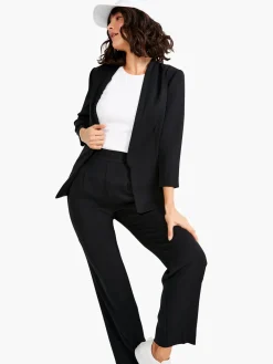 Discount NIC+ZOE Smart Look Relaxed Trouser Black Onyx