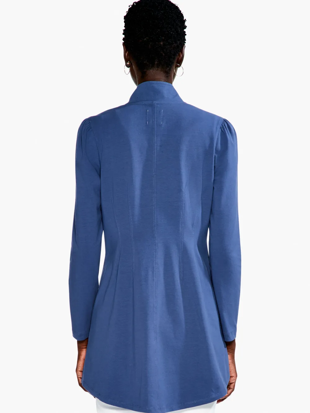 Best Sale NIC+ZOE Snap Up Perfect Jacket Harbor Blue