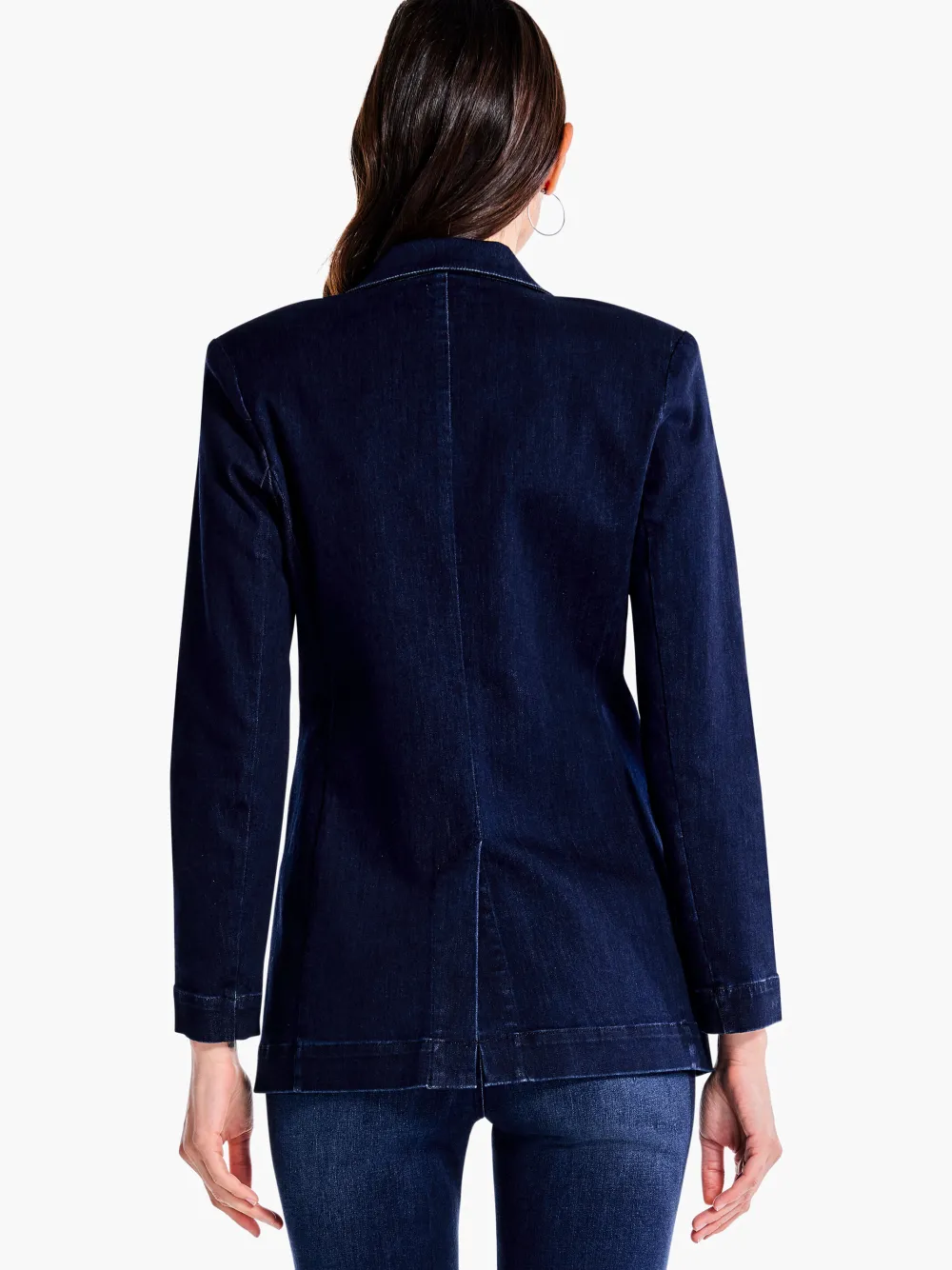 Outlet NIC+ZOE Soft As Butter Denim Blazer Twilight