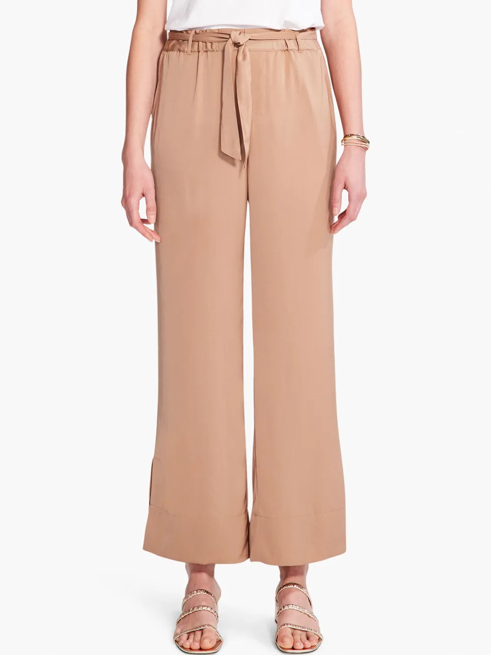 Best Sale NIC+ZOE Soft Drape Wide-Leg Pant Mochachino