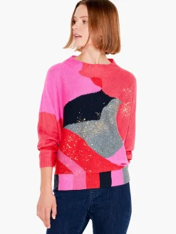 Best Sale NIC+ZOE Soft Sparkles Sweater Grey Multi