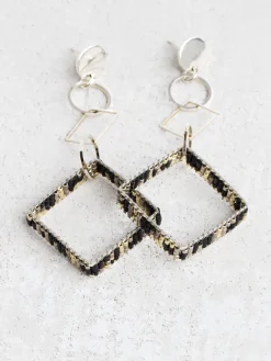 Clearance NIC+ZOE Square Earring Silver