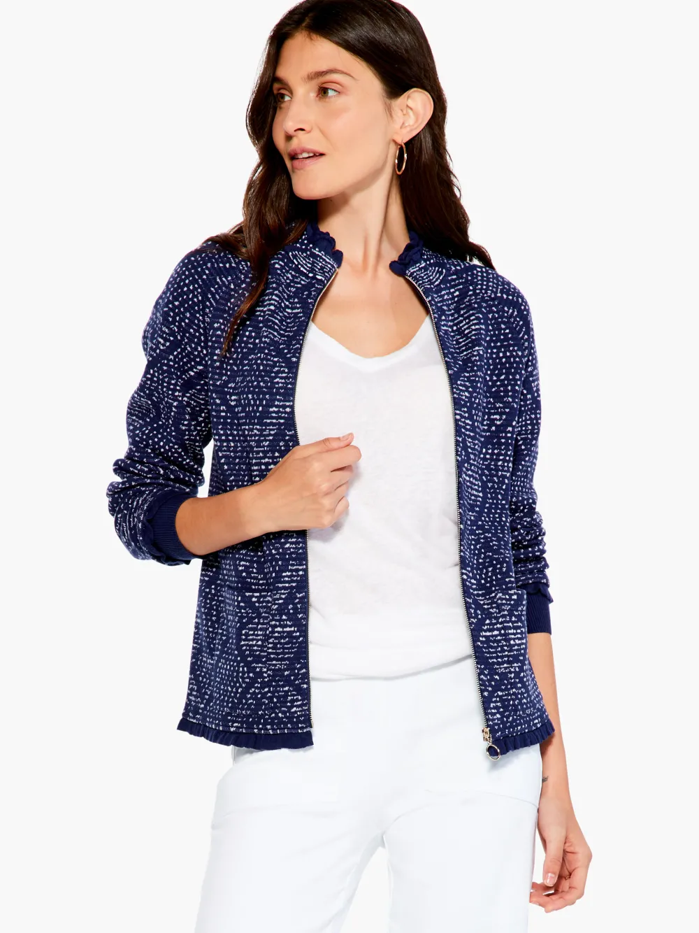 New NIC+ZOE Starry Sky Jacket Indigo Multi