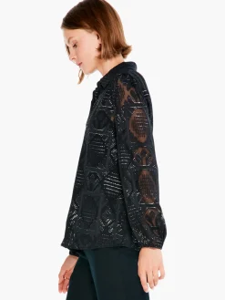Discount NIC+ZOE Starry Sky Shirt Black Onyx