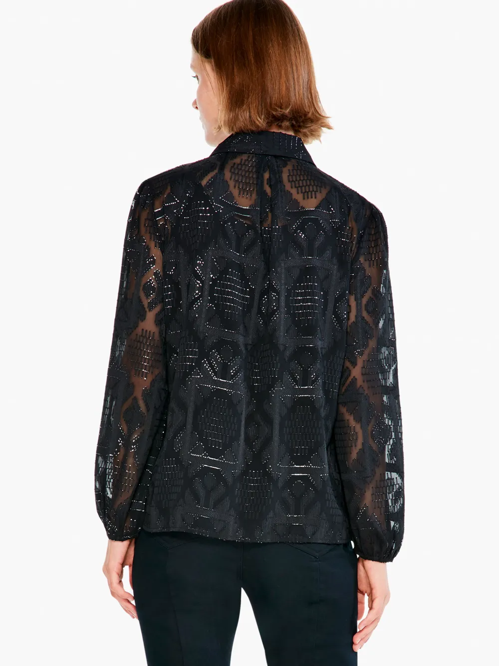 Discount NIC+ZOE Starry Sky Shirt Black Onyx