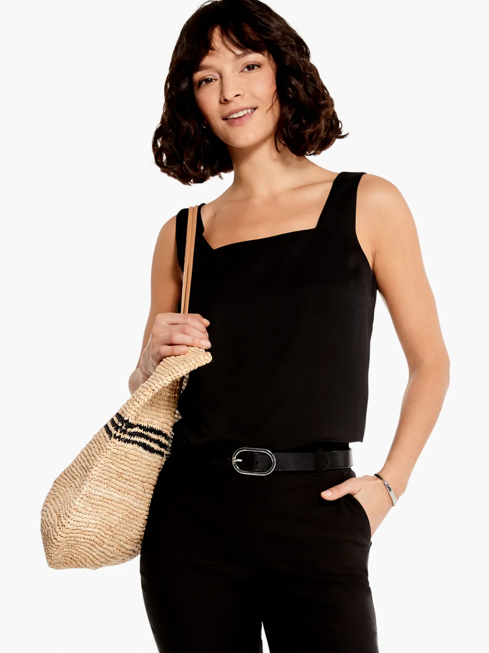 Clearance NIC+ZOE Statement Set Tank Black Onyx