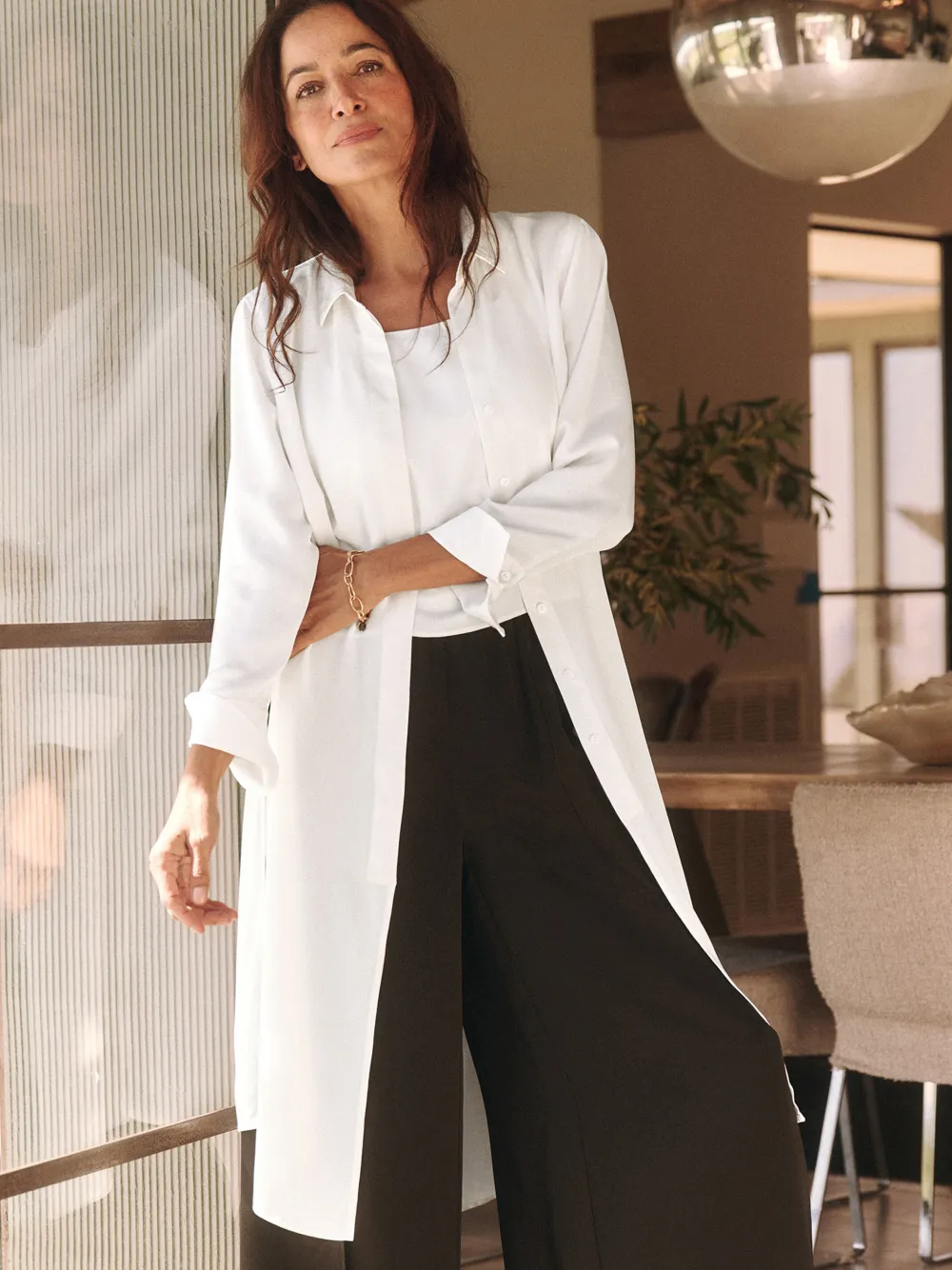 Sale NIC+ZOE Statement Shirt Cream