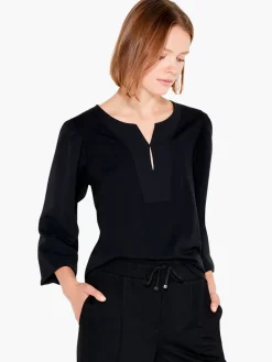 Cheap NIC+ZOE Statement Sleeve Top Black Onyx