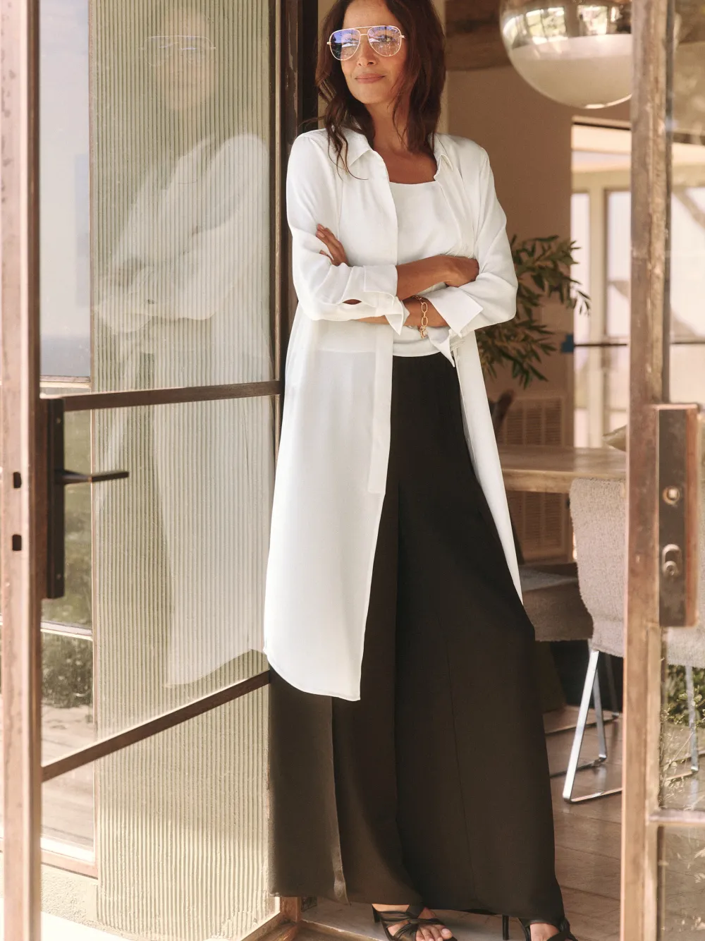 Flash Sale NIC+ZOE Statement Wide-Leg Pant Black Onyx