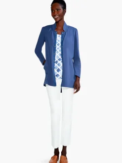 Store NIC+ZOE Stonefall Shirt Tail Perfect Tank Blue Multi