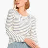 Store NIC+ZOE Striped Oceanus Top Blue Multi