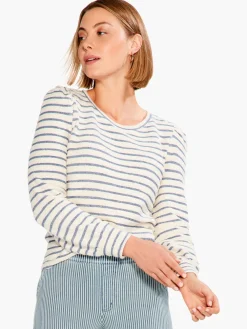 Store NIC+ZOE Striped Oceanus Top Blue Multi